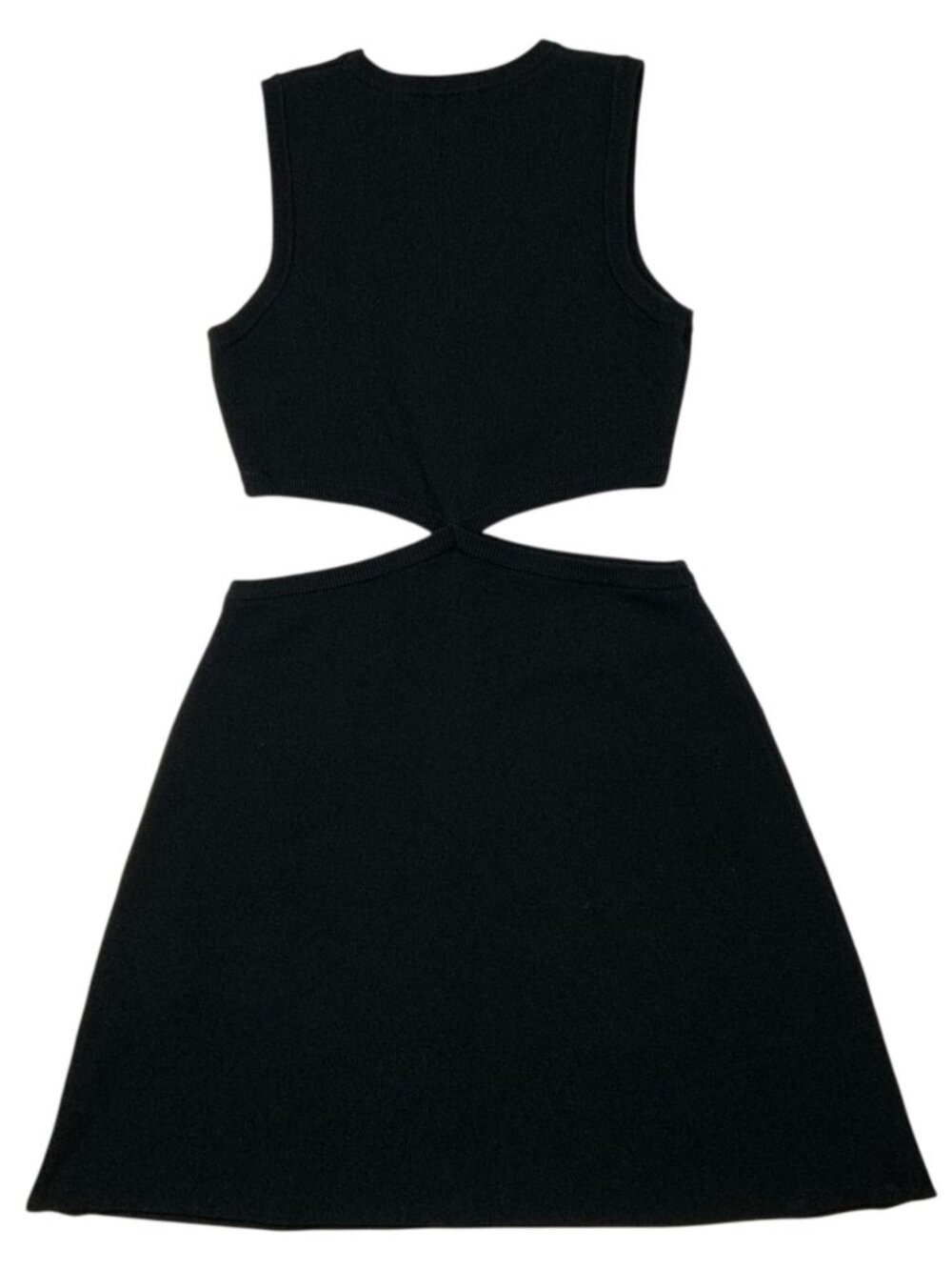 Maje Open Waist Mesh Dress 40 US L Noir Metallic Cutout - Picture 13 of 15